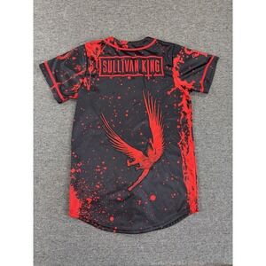 Sullivan King Jersey Mens Large Black Splatter Angel DJ Thank You for Raging